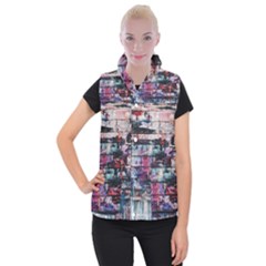 Splattered Paint On Wall Women s Button Up Vest by artworkshop