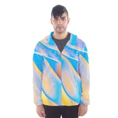 Water And Sunflower Oil Men s Hooded Windbreaker by artworkshop