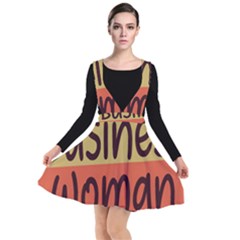 Woman T- Shirt Career Business Woman T- Shirt Plunge Pinafore Dress by maxcute