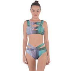 Abstract Pattern  Bandaged Up Bikini Set  by artworkshop