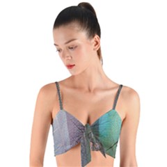 Abstract Pattern  Woven Tie Front Bralet by artworkshop