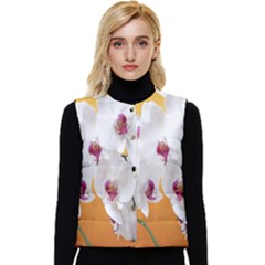 Boards Decoration Flower Flower Room Women s Short Button Up Puffer Vest by artworkshop