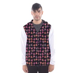 Mixed Colors Flowers Motif Pattern Men s Hooded Windbreaker by dflcprintsclothing