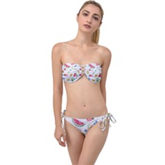 Fruit! Twist Bandeau Bikini Set by fructosebat