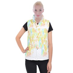 Abstract T- Shirt Abstract Colored Background T- Shirt Women s Button Up Vest by maxcute