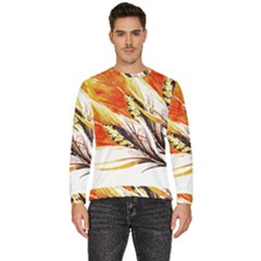 Boho Fire Feather Pattern T- Shirt Boho Fire Feather Pattern T- Shirt Men s Fleece Sweatshirt by maxcute