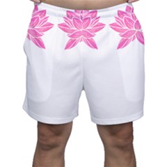 Breast Cancer T- Shirt Pink Ribbon Breast Cancer Survivor - Flowers Breast Cancer T- Shirt Men s Shorts by maxcute