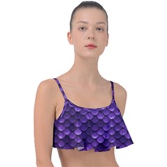 Purple Scales! Frill Bikini Top by fructosebat