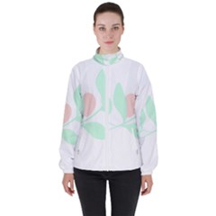 Flowers T- Shirtbeautiful Plant T- Shirt Women s High Neck Windbreaker