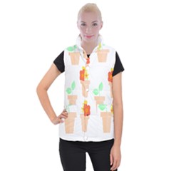 Garden T- Shirt Garden Flowers Pattern T- Shirt Women s Button Up Vest by maxcute