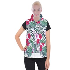 Hawaii T- Shirt Hawaii Antler Garden T- Shirt Women s Button Up Vest by maxcute