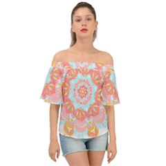 Mandala T- Shirt Euphoria T- Shirt Off Shoulder Short Sleeve Top by maxcute