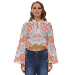 Mandala T- Shirt Euphoria T- Shirt Boho Long Bell Sleeve Top by maxcute