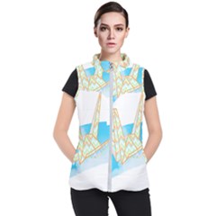 Origami Crane T- Shirt Origami Crane T- Shirt Women s Puffer Vest by maxcute