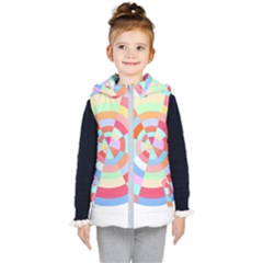 Pop Art T- Shirt Pop Art Color Wheel T- Shirt Kids  Hooded Puffer Vest by maxcute