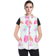 Tropical T- Shirt Tropical Fascinating Foliage T- Shirt Women s Puffer Vest by maxcute