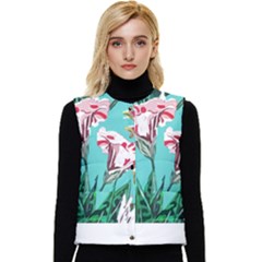 Tropical T- Shirt Tropical Gorgeous Oppositiflor T- Shirt Women s Short Button Up Puffer Vest by maxcute