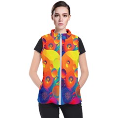 Colorfull Pattern Women s Puffer Vest by artworkshop
