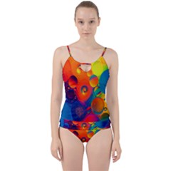 Colorfull Pattern Cut Out Top Tankini Set by artworkshop