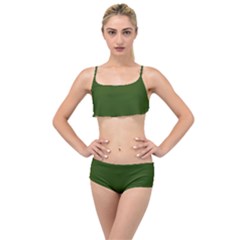 Forest Obsidian Layered Top Bikini Set by HWDesign