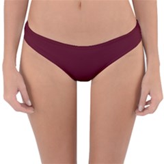 Burgundy Scarlet Reversible Hipster Bikini Bottoms by BohoMe