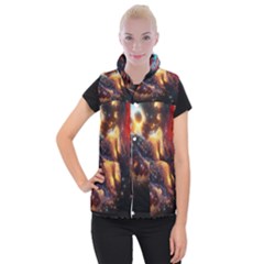 Nebula Galaxy Stars Astronomy Women s Button Up Vest by Uceng