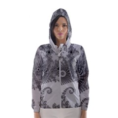 Apple Males Almond Bread Abstract Women s Hooded Windbreaker by Ravend