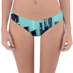 Buildings City Urban Destruction Background Reversible Hipster Bikini Bottoms by Ravend