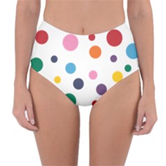 Polka Dot Reversible High-waist Bikini Bottoms by 8989