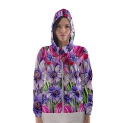 The Perfect Pattern For Your Cottagecore Aesthetics Women s Hooded Windbreaker by GardenOfOphir