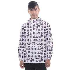 Happy Hound Funny Cute Gog Pattern Men s Front Pocket Pullover Windbreaker by dflcprintsclothing