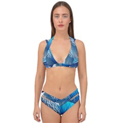 The Power Of The Ocean Double Strap Halter Bikini Set by GardenOfOphir