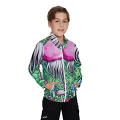 Liberty Cap Magic Mushroom Kids  Windbreaker by GardenOfOphir