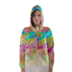 Abstract-14 Women s Hooded Windbreaker by nateshop