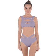 Dark Rose Quartz	 - 	bandaged Up Bikini Set by ColorfulSwimWear