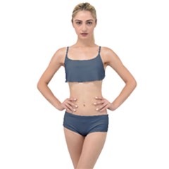 Orion Blue	 - 	layered Top Bikini Set by ColorfulSwimWear