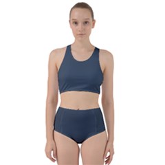 Orion Blue	 - 	racer Back Bikini Set by ColorfulSwimWear