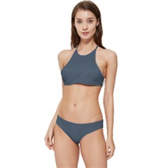 Orion Blue	 - 	banded Triangle Bikini Set by ColorfulSwimWear