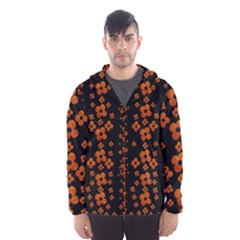 Oil Painted Bloom Brighten Up In The Night Men s Hooded Windbreaker by pepitasart