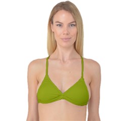 Citron Green	 - 	reversible Tri Bikini Top by ColorfulSwimWear