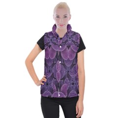 Geometric Shapes Geometric Pattern Flower Pattern Art Women s Button Up Vest by Ravend