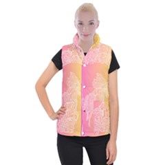 Unicorm Orange And Pink Women s Button Up Vest by lifestyleshopee