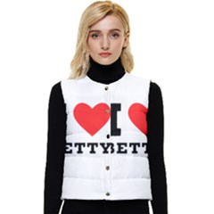 I Love Betty Women s Short Button Up Puffer Vest by ilovewhateva