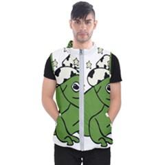 Frog With A Cowboy Hat Men s Puffer Vest by Teevova