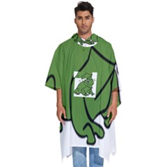 Frog With A Cowboy Hat Men s Hooded Rain Ponchos by Teevova