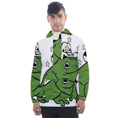 Frog With A Cowboy Hat Men s Front Pocket Pullover Windbreaker by Teevova