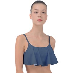 Orion Blue	 - 	frill Bikini Top by ColorfulSwimWear