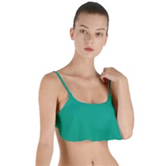 Paleo Veronese Green	 - 	layered Top Bikini Top by ColorfulSwimWear