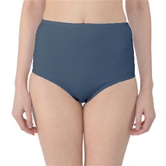 Orion Blue	 - 	classic High-waist Bikini Bottoms by ColorfulSwimWear