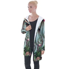 Craft Mushroom Longline Hooded Cardigan by GardenOfOphir